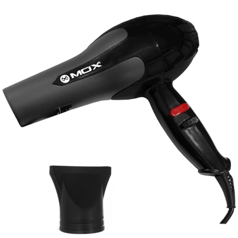 Secador de Pelo Mox MO-HD4002 - 4000W - 220V - Negro / Rojo